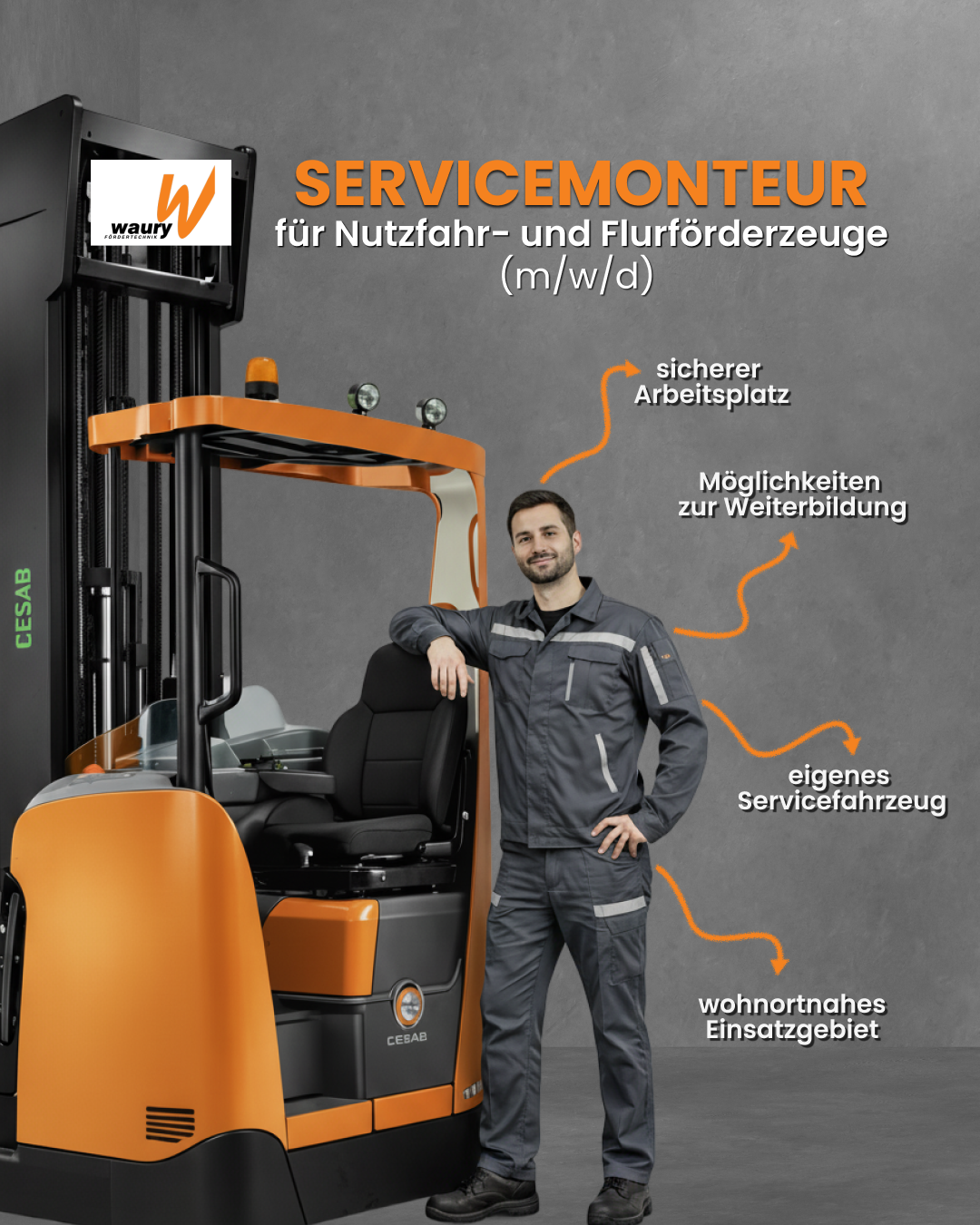 Servicemonteur für Nutzfahrzeuge, mit Weiterbildung und Einsatzgebiet